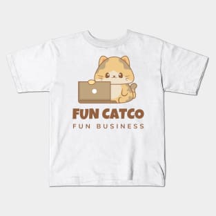 cat tama cute black cat love Kids T-Shirt